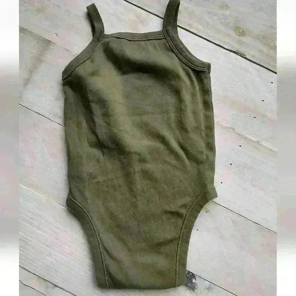 Old Navy Mini But Mighty Baby Girls One Piece Tank Top Green Size 6-12 Months - Picture 4 of 4